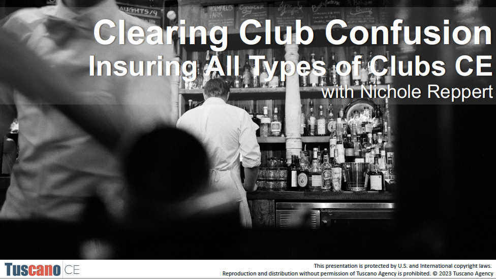 Clearing Club Confusion: Insuring All Types of Clubs CE