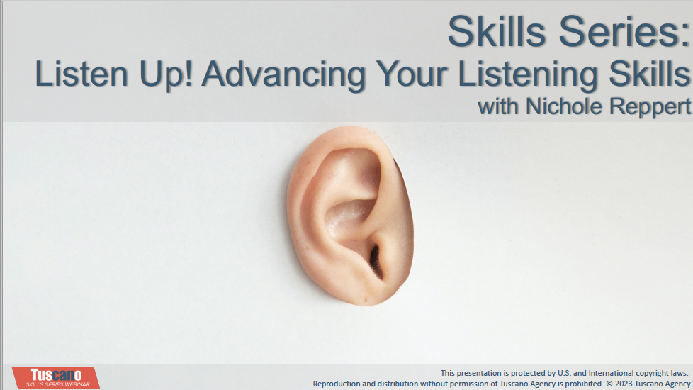 Skills Series: Listen Up! Advancing Your Listening Skills