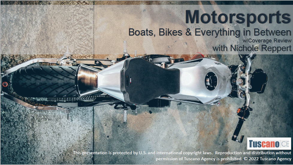 Motorsports: Boats, Bikes & Everything In Between CE