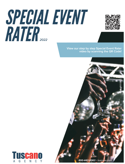Special Events Rater Info